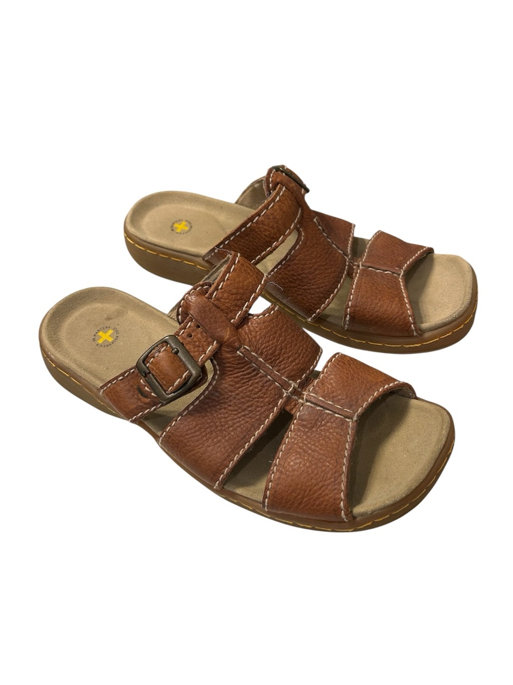 Dr. Martens Brown Leather Slide Sandals – Women’s 10 / Men’s 9